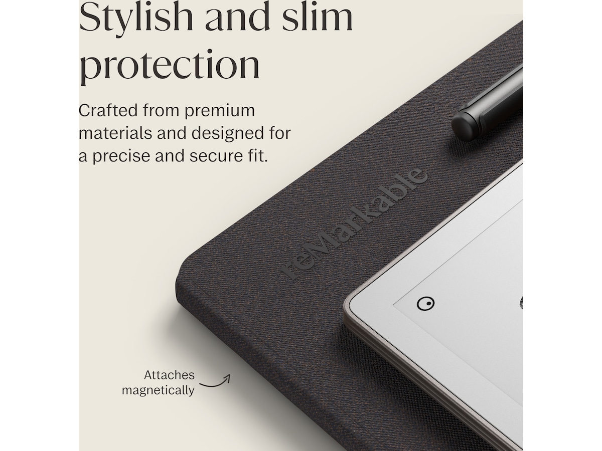 reMarkable Paper Pro 11,8" 64GB inkl. Marker Plus och Book Folio (basalt) Digitala anteckningsblock