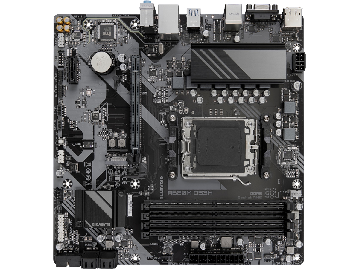 Gigabyte A620M DS3H Moderkort AMD Socket