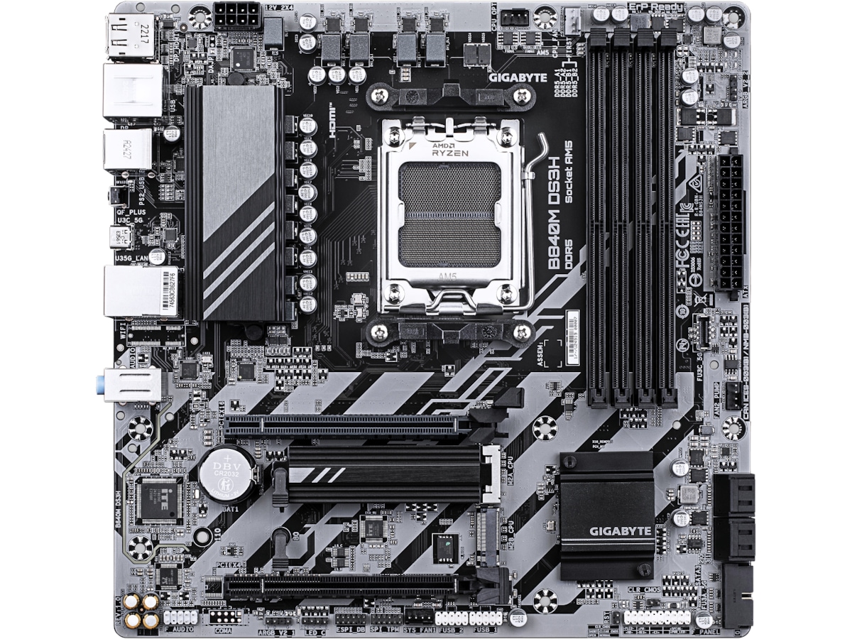 Gigabyte B840M DS3H Moderkort AMD Socket