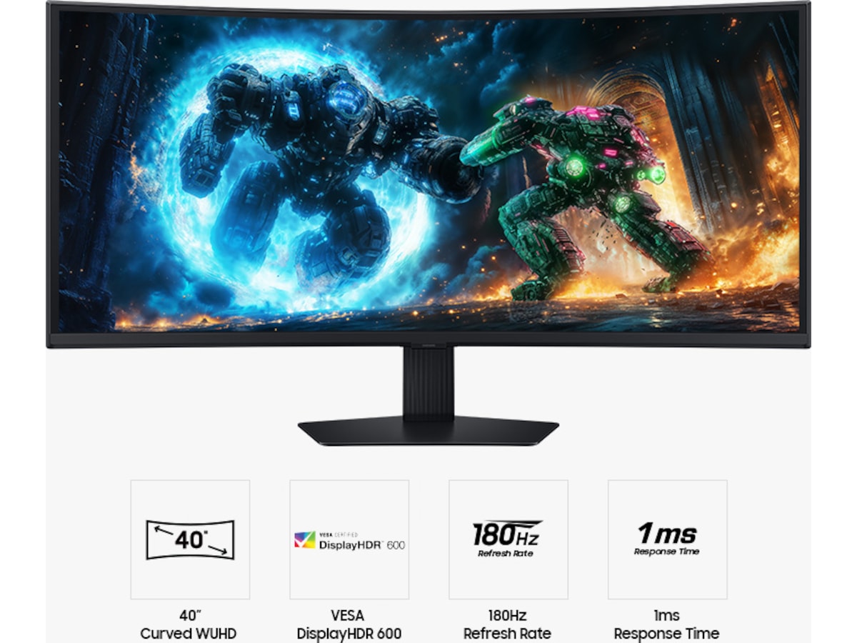 Samsung 40" curved gamingskärm Odyssey G7 S40FG75 Datorskärm
