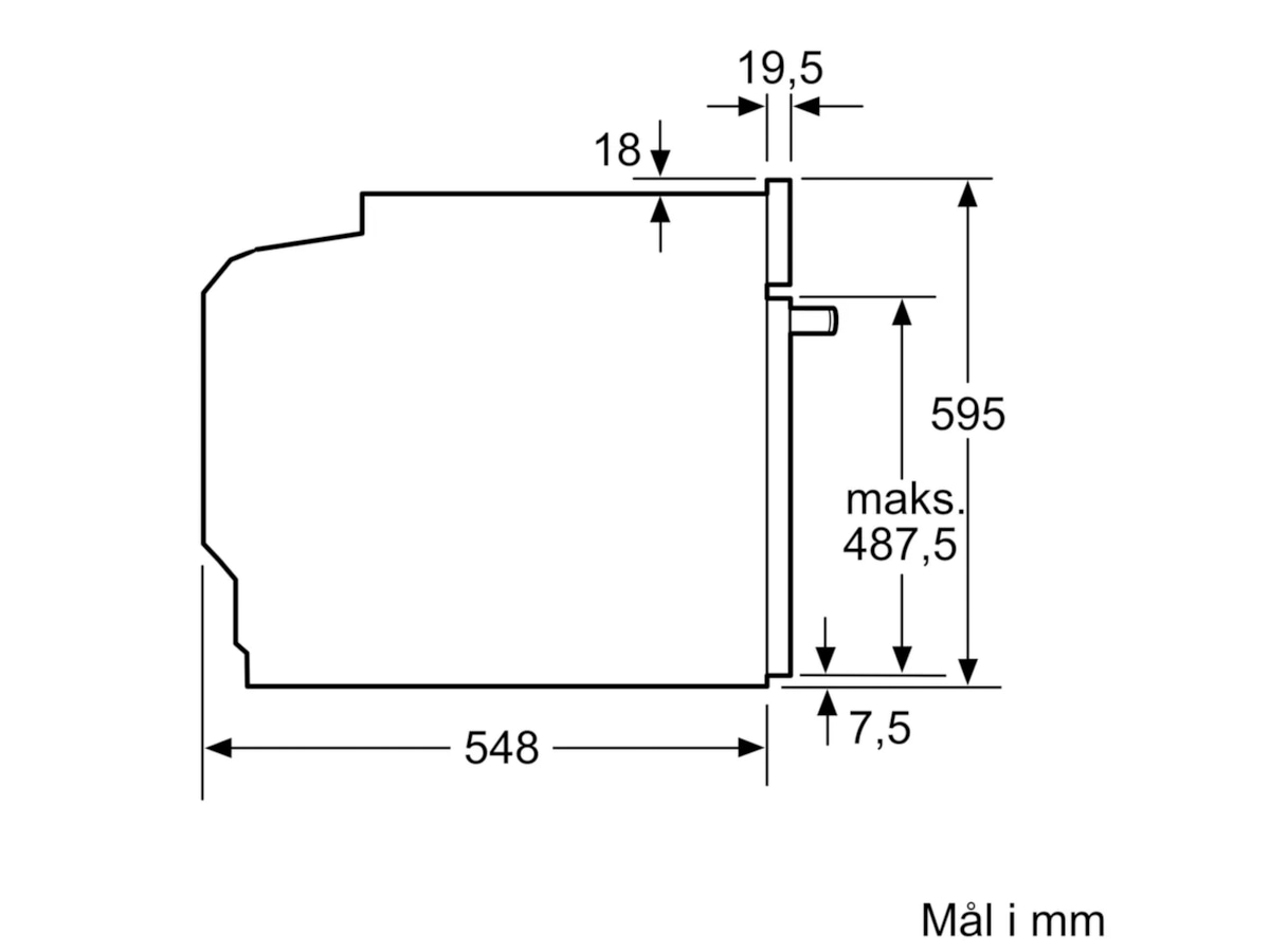 Siemens HB776G3B2S iQ700 Inbyggd ugn (svart) Ugn