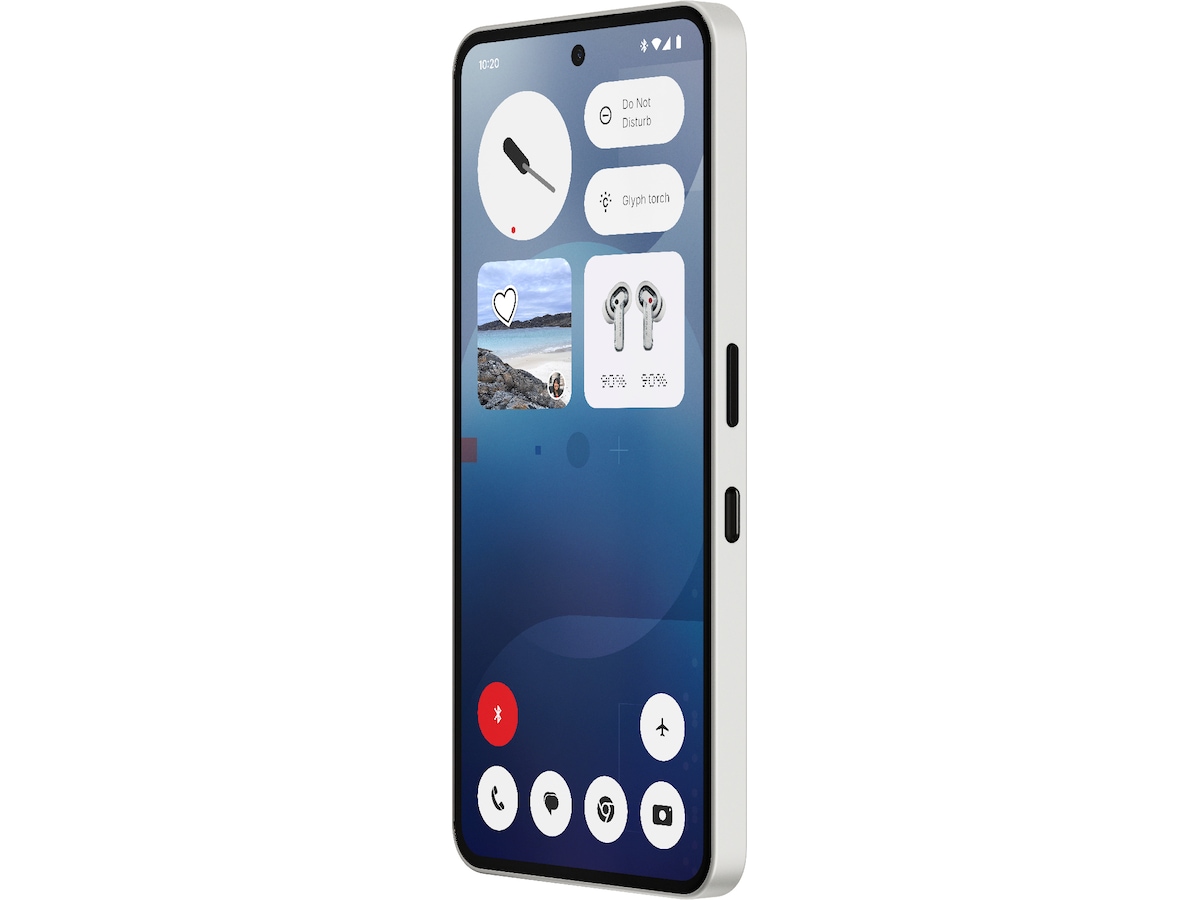 Nothing Phone (3a) 128GB (vit) -B-Grade Demo mobiltelefoner