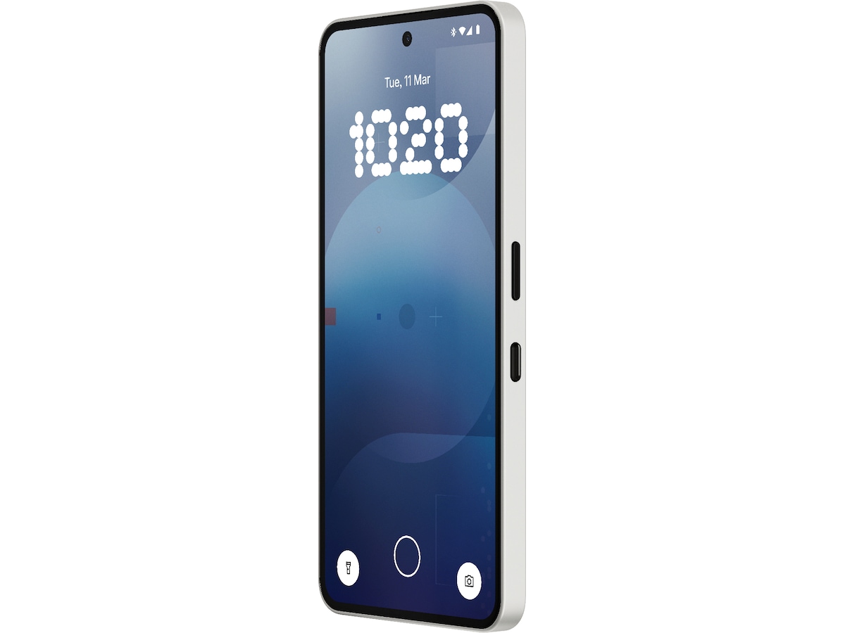 Nothing Phone (3a) 128GB (vit) -B-Grade Demo mobiltelefoner