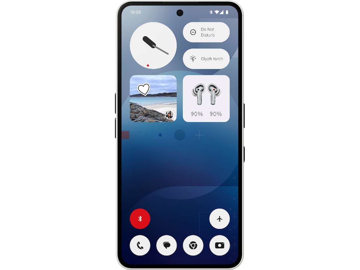 Nothing Phone (3a) 128GB (vit) -B-Grade Demo mobiltelefoner