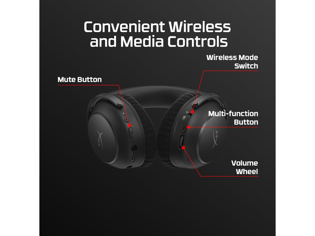 HyperX Cloud Alpha 2 Trådlöst Gaming Headset (svart) Gamingheadset