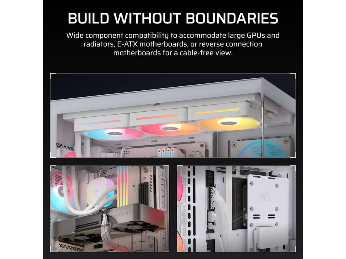 Corsair 3500X LXR LINK Mid Tower (vit) Midi tower