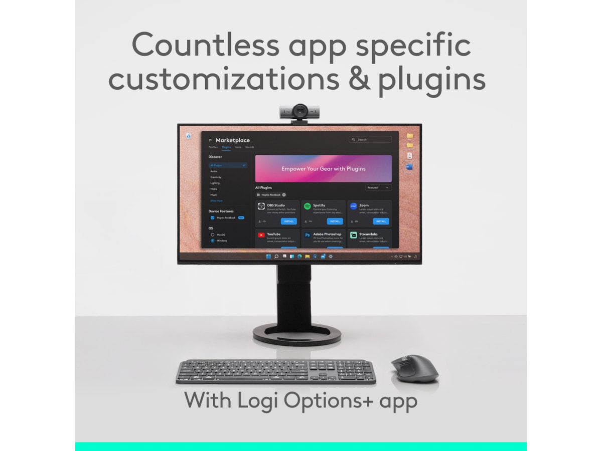 Logitech MX Master 4 Trådlös Ergonomisk Mus (grafitgrå) Mus