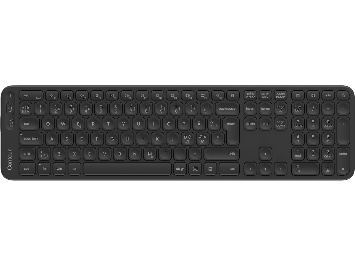 Contour Balance Full-Size Trådlöst Tangentbord Ergonomi