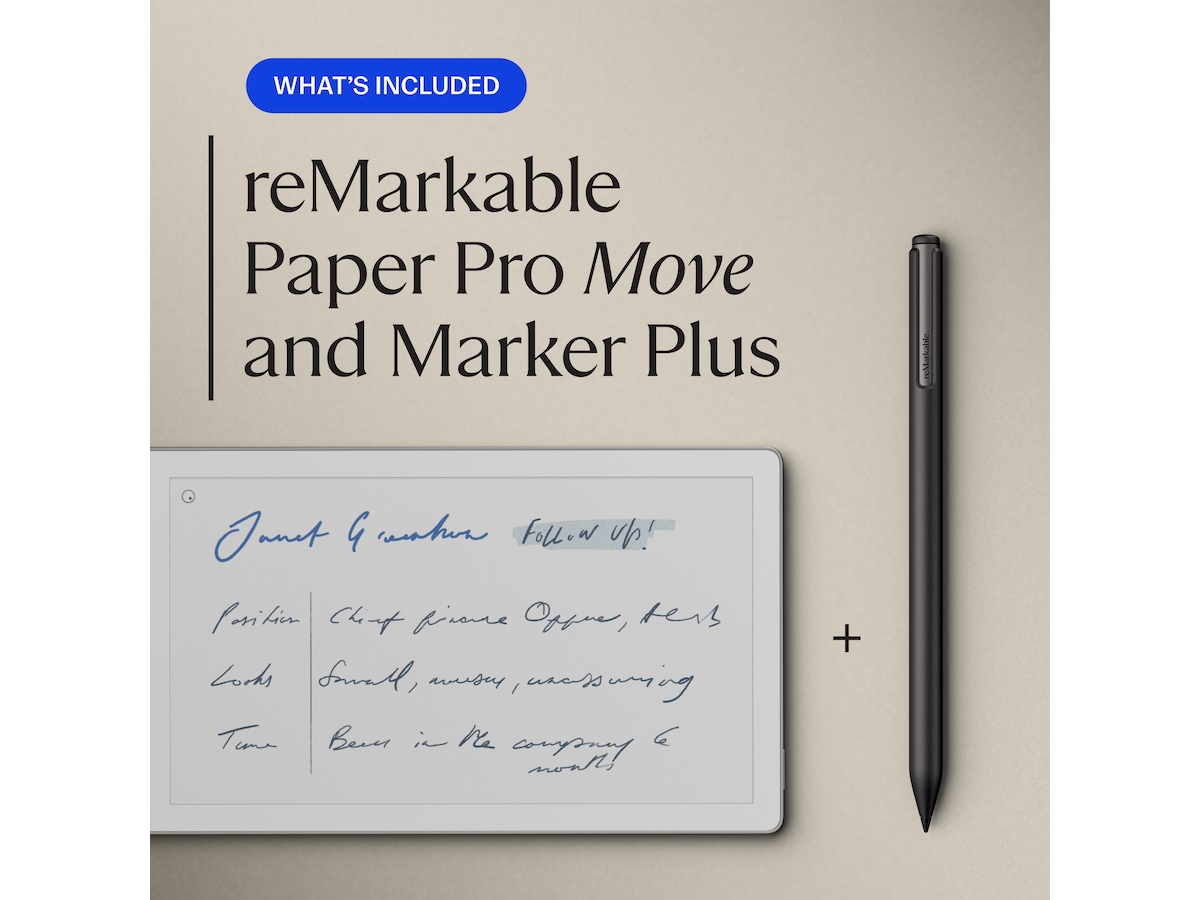 reMarkable Paper Pro Move 7,3" inkl. Marker Plus Digitala anteckningsblock