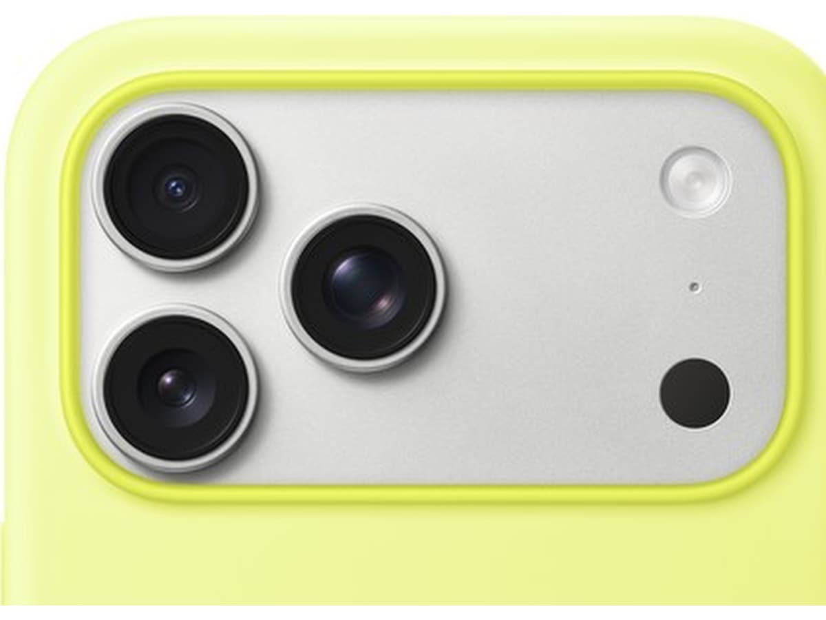 Apple iPhone 17 Pro Max Silikonskal (neongul) Skydd