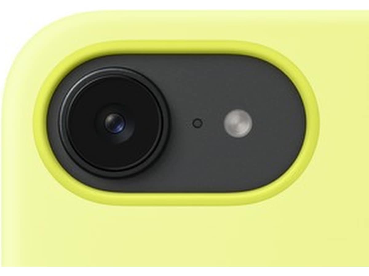 Apple iPhone 16e silikonskal (neongul) Skydd