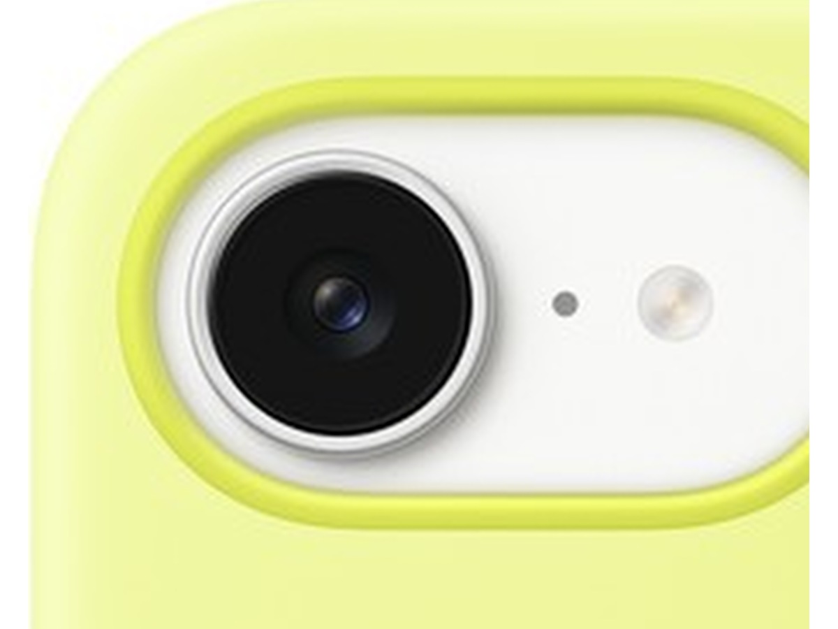Apple iPhone 16e silikonskal (neongul) Skydd