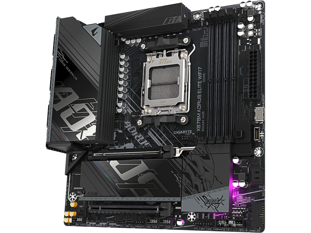 Gigabyte X870M AORUS ELITE WIFI7 Moderkort AMD Socket