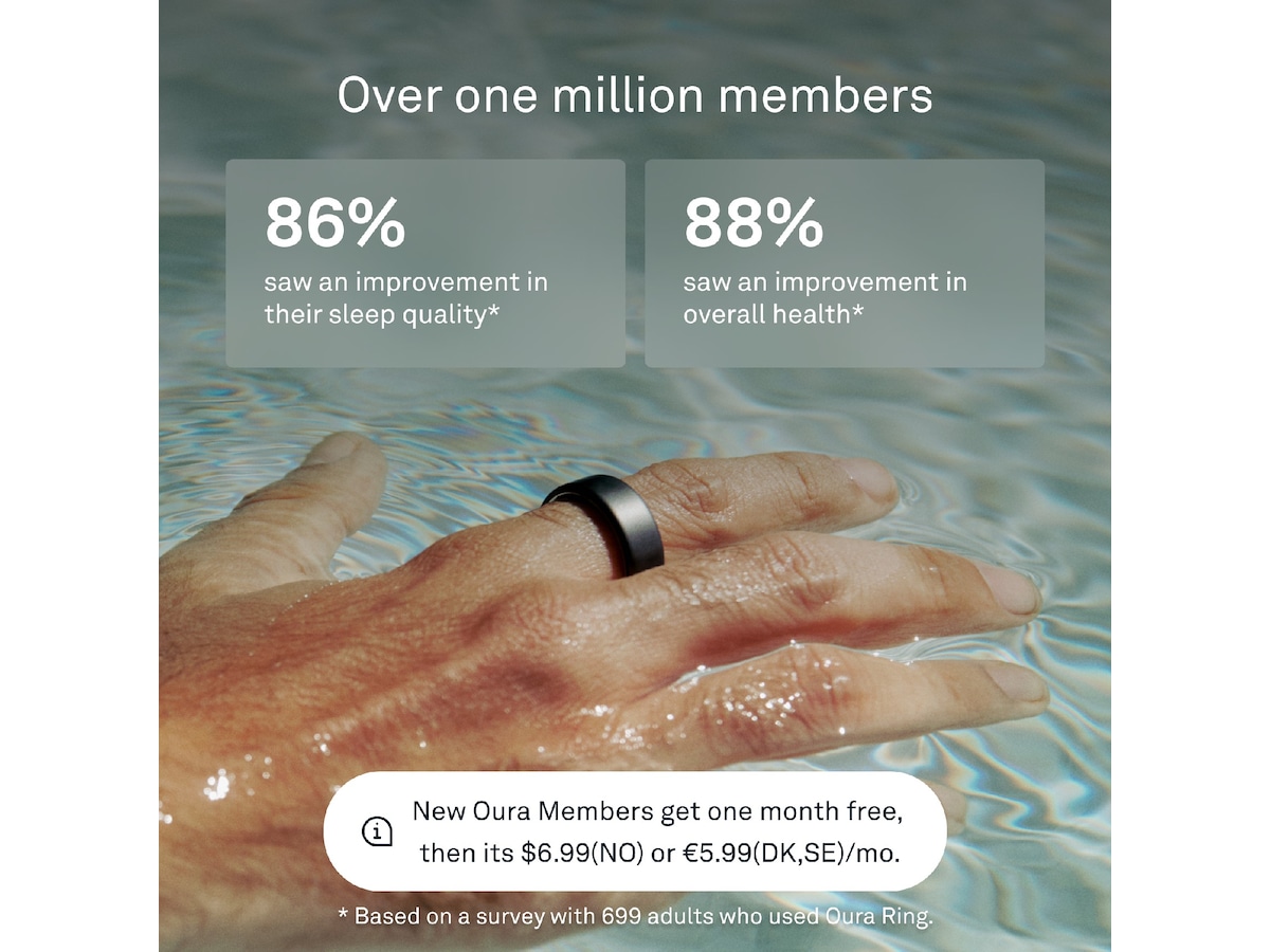 Oura Ring 4 Smart Ring str. 10 (stealth) -B-Grade Demo tillbehör till mobiler & smartwatches