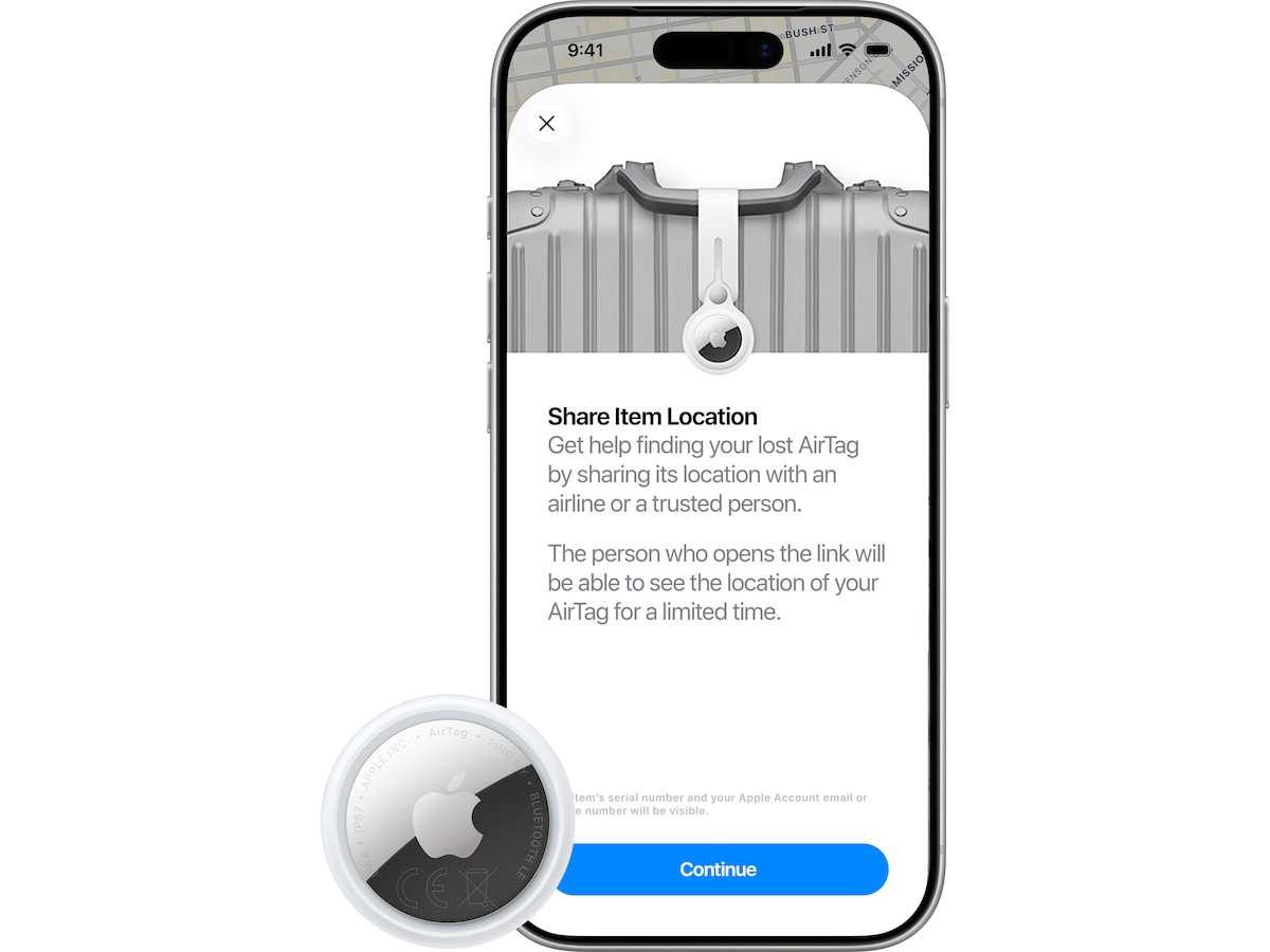 AirTag (2:a gen.) spårningsbricka - 4-pack Bluetooth tracker & GPS