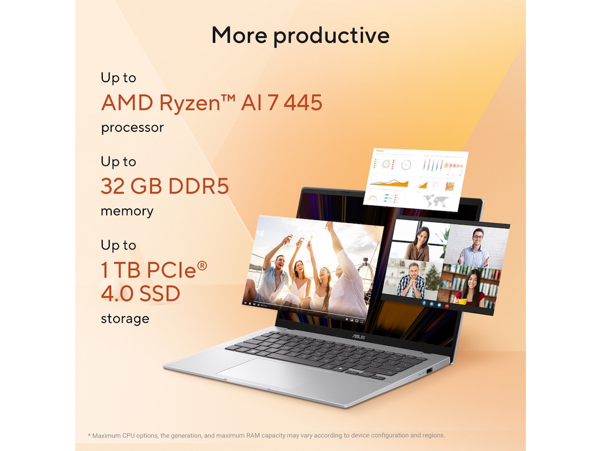 ASUS Vivobook 16 D1607GA 16" FHD Copilot+ PC Datorer - Bärbara / laptop