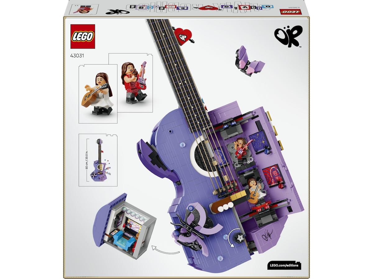 LEGO Editions Music Olivia Rodrigos tvåfärgade gitarr 43031 LEGO
