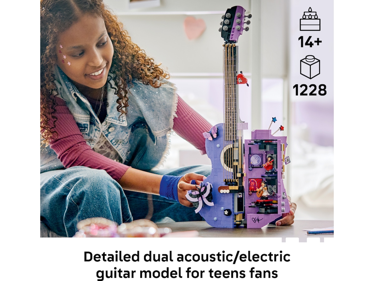 LEGO Editions Music Olivia Rodrigos tvåfärgade gitarr 43031 LEGO