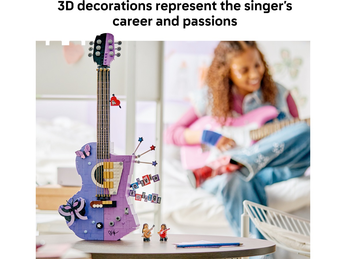 LEGO Editions Music Olivia Rodrigos tvåfärgade gitarr 43031 LEGO