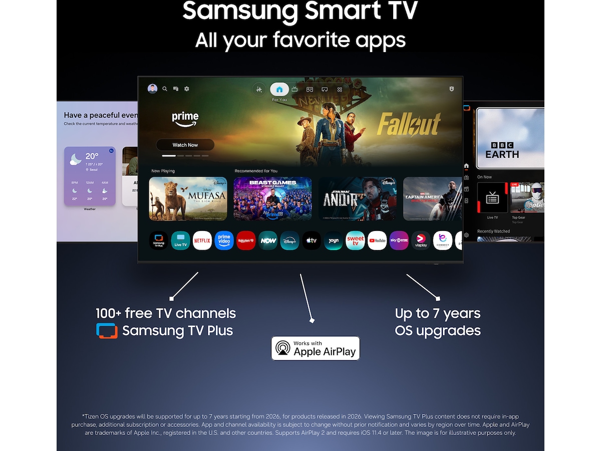Samsung 75" U7005H Crystal UHD 4K Smart TV (2026) 70 - 79 tums TV