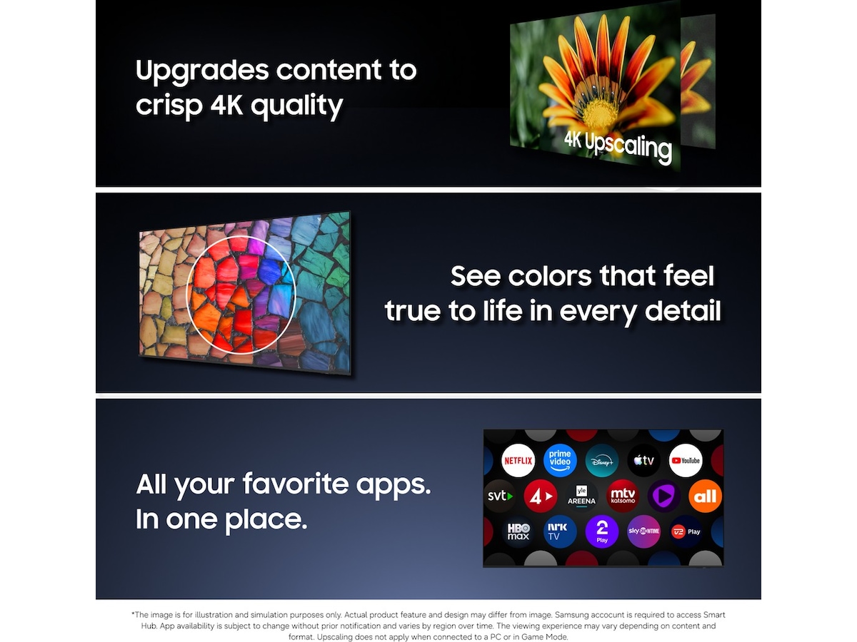 Samsung 55" M72H Mini LED 4K Smart-TV (2026) 50 - 59 tums TV