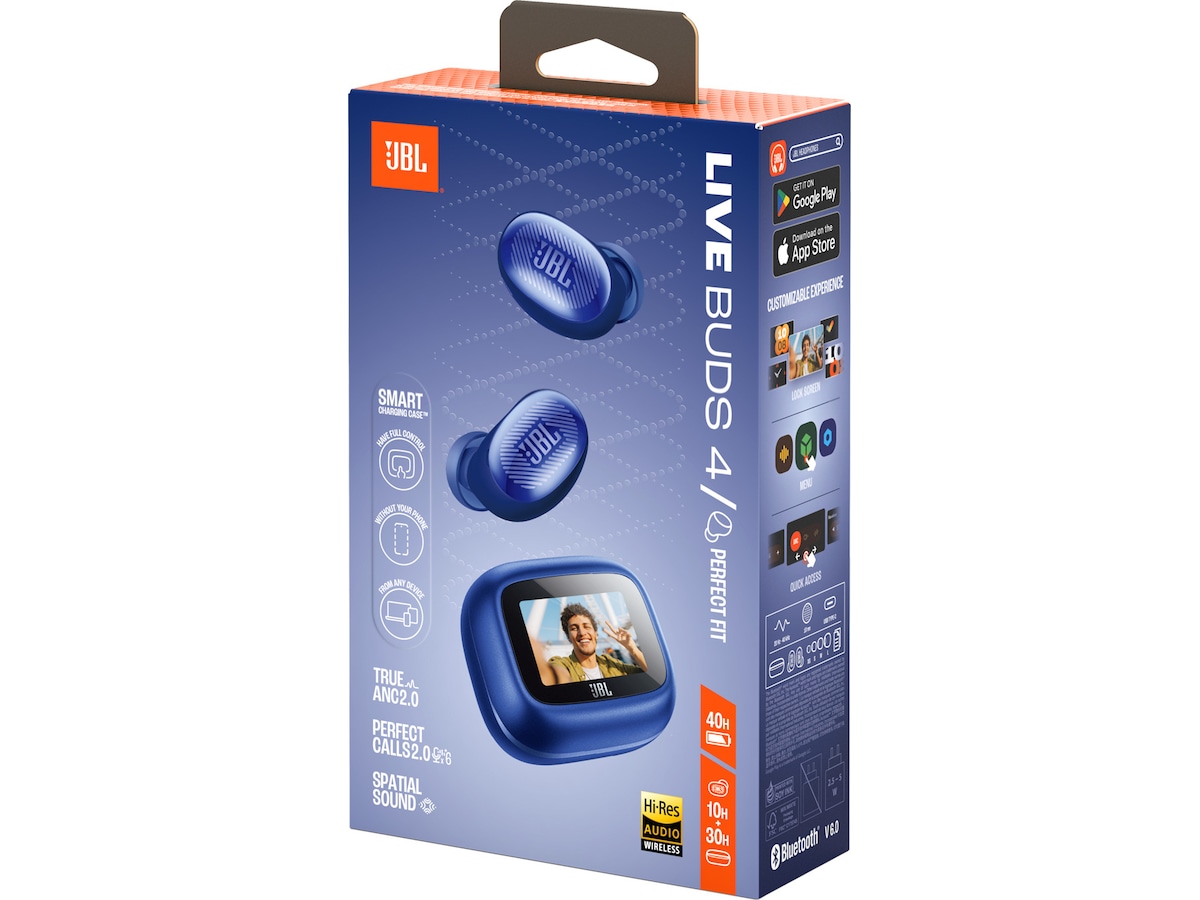 JBL LIVE BUDS 4 trådlösa öronproppar med ANC (blå) In-ear hörlurar