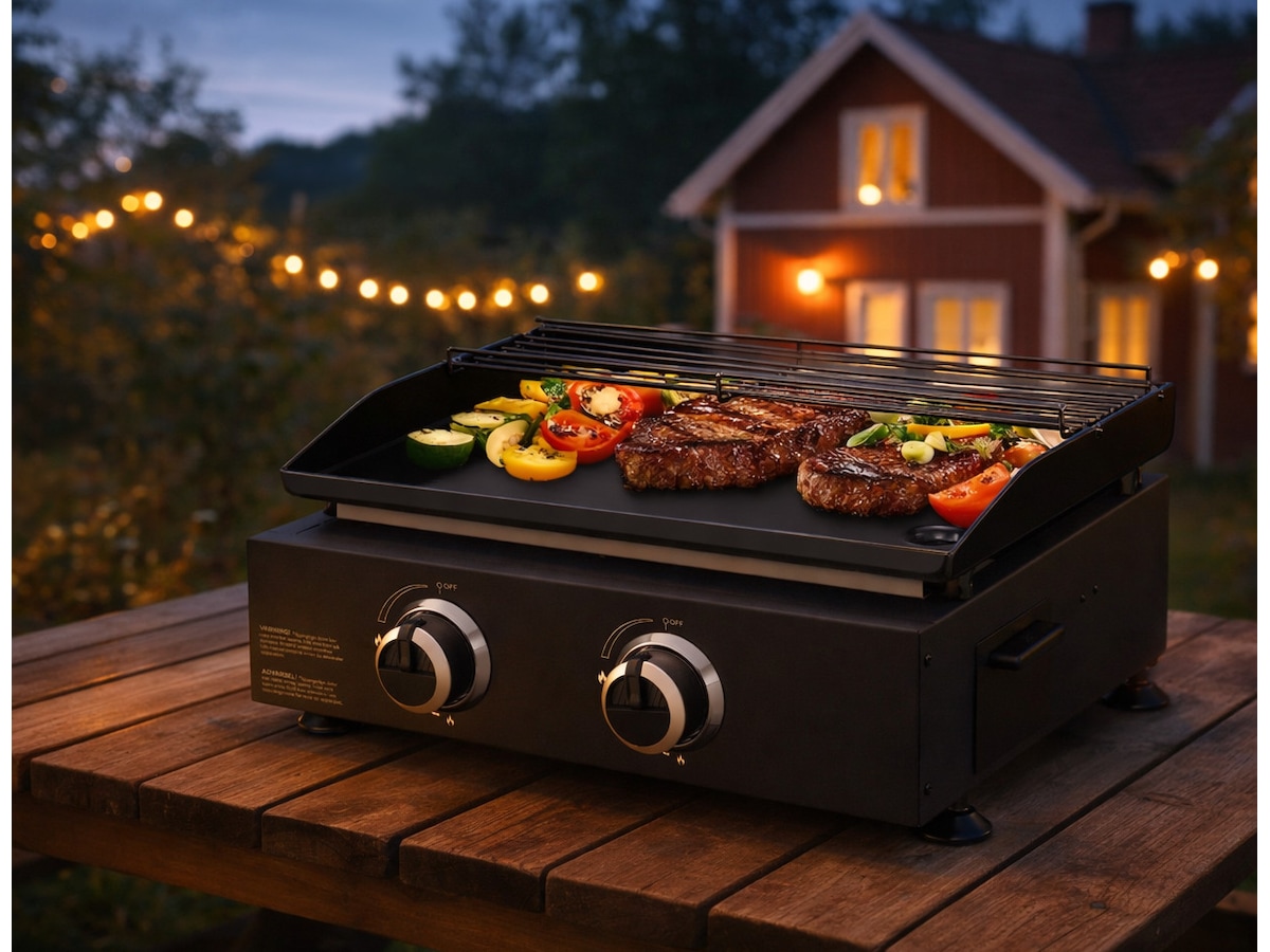 Austin and Barbeque AABQ Plancha 2 brännare bord Utomhusgrillar