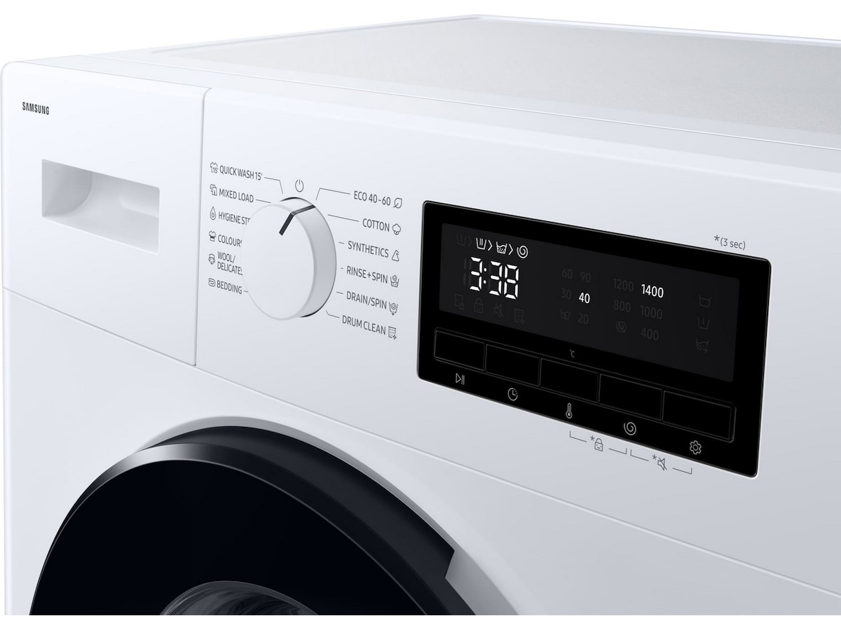 Samsung WW3000FM tvättmaskin 8KG (vit) Tvättmaskin
