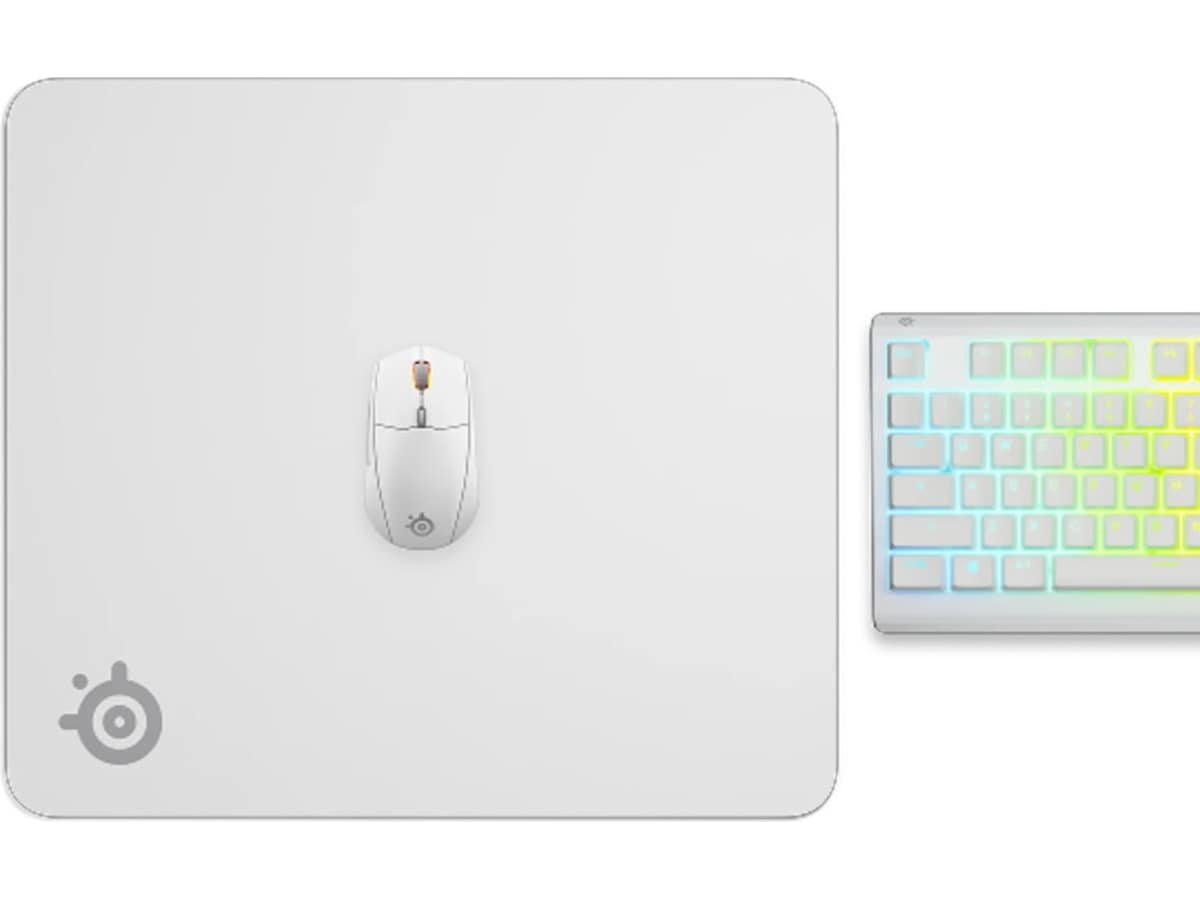 SteelSeries QcK Large musmatta (vit) Gamingmusmatta