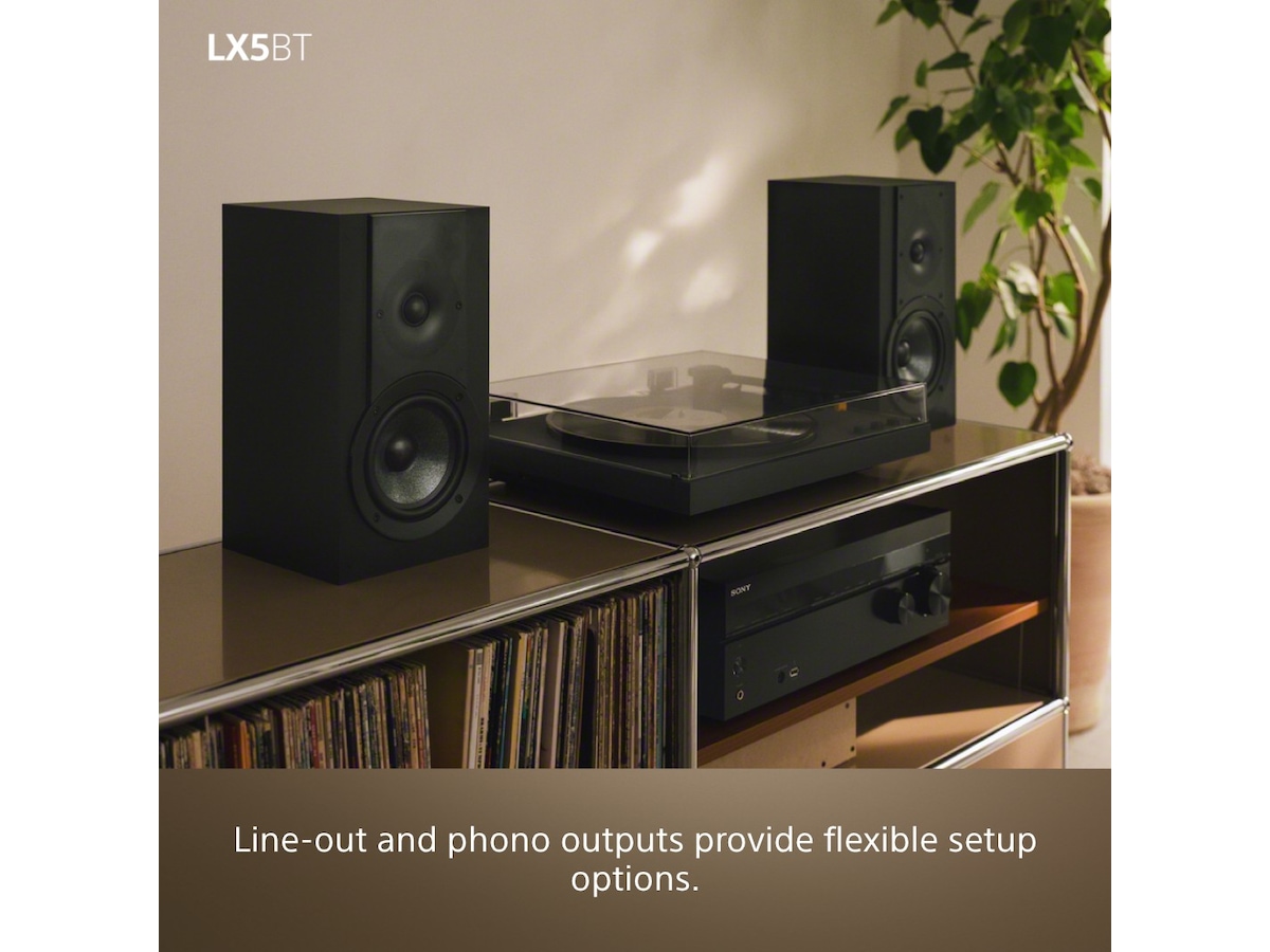 Sony PS-LX5BT trådlös Bluetooth-skivspelare med automatisk uppspelning Skivspelare