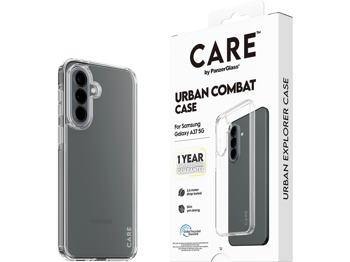 PanzerGlass CARE Galaxy A37 Urban Combat skal (genomskinlig) Skydd