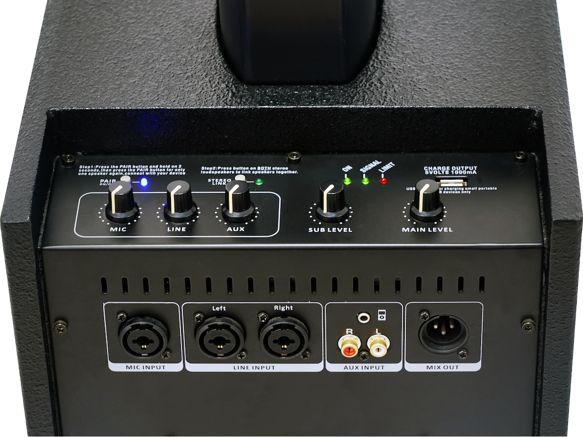 BLG Column PA-system 500W DSP Stereo Bluetooth Högtalare