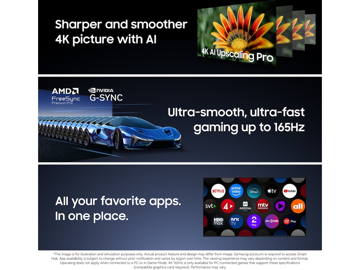 Samsung 83" S90H OLED 4K Smart-TV (2026) Över 80 tums TV