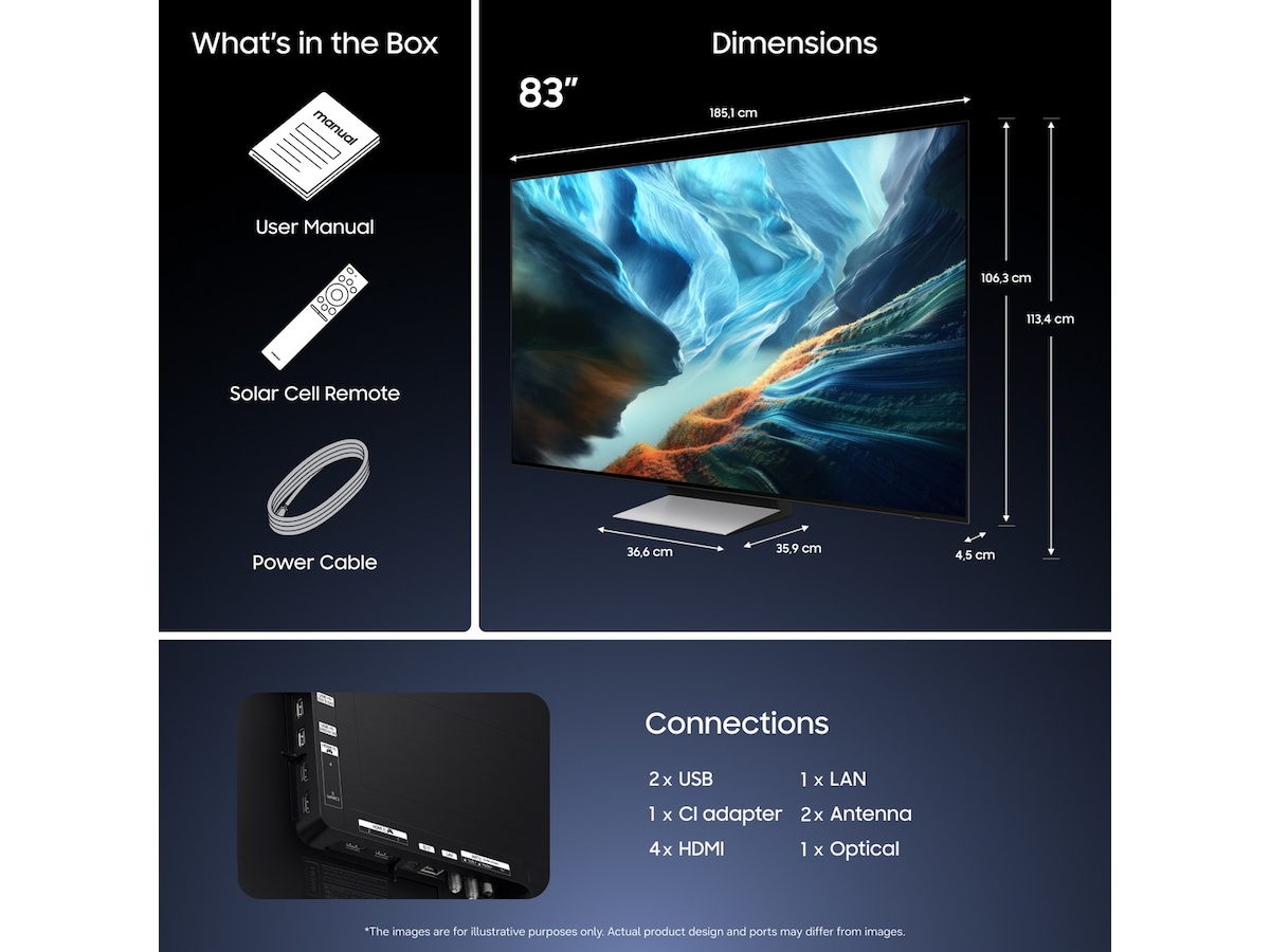 Samsung 83" S90H OLED 4K Smart-TV (2026) Över 80 tums TV