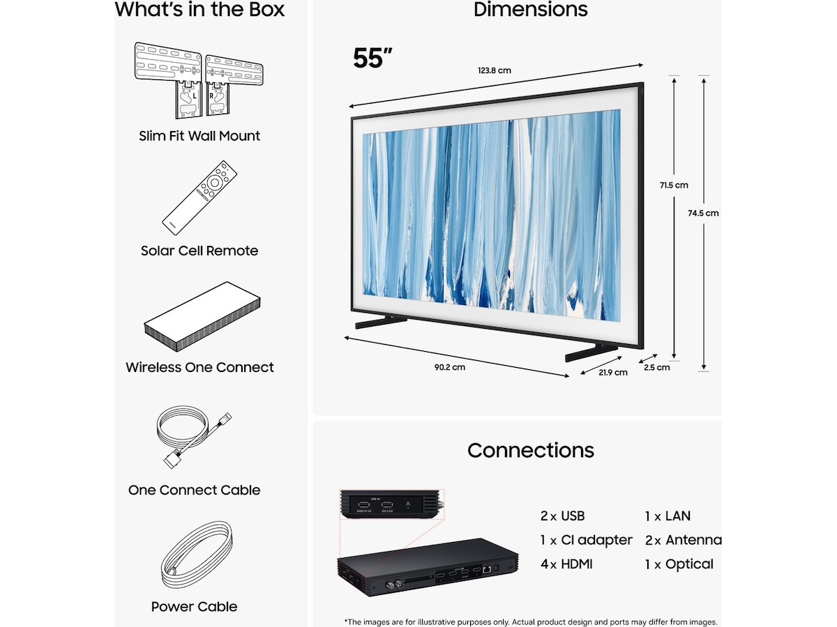 Samsung 55" The Frame Pro Neo QLED 4K Mini LED Smart-TV (2026) 50 - 59 tums TV