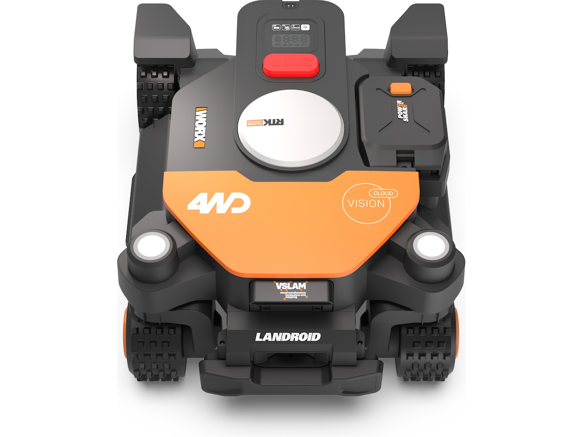Worx WR342E Landroid Vision Cloud AWD 2000 m² + garage Robotgräsklippare