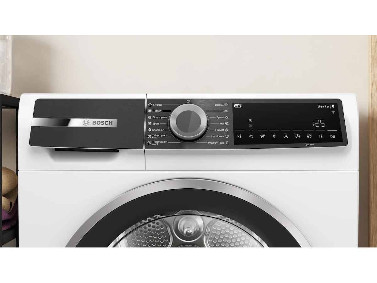 Bosch WQK2420LSN Serie 6 Torktumlare 9 kg (vit) Torktumlare