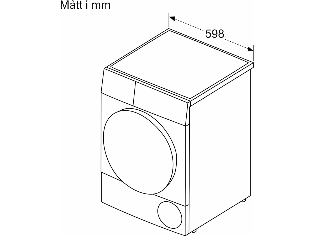 Bosch WQK2420LSN Serie 6 Torktumlare 9 kg (vit) Torktumlare