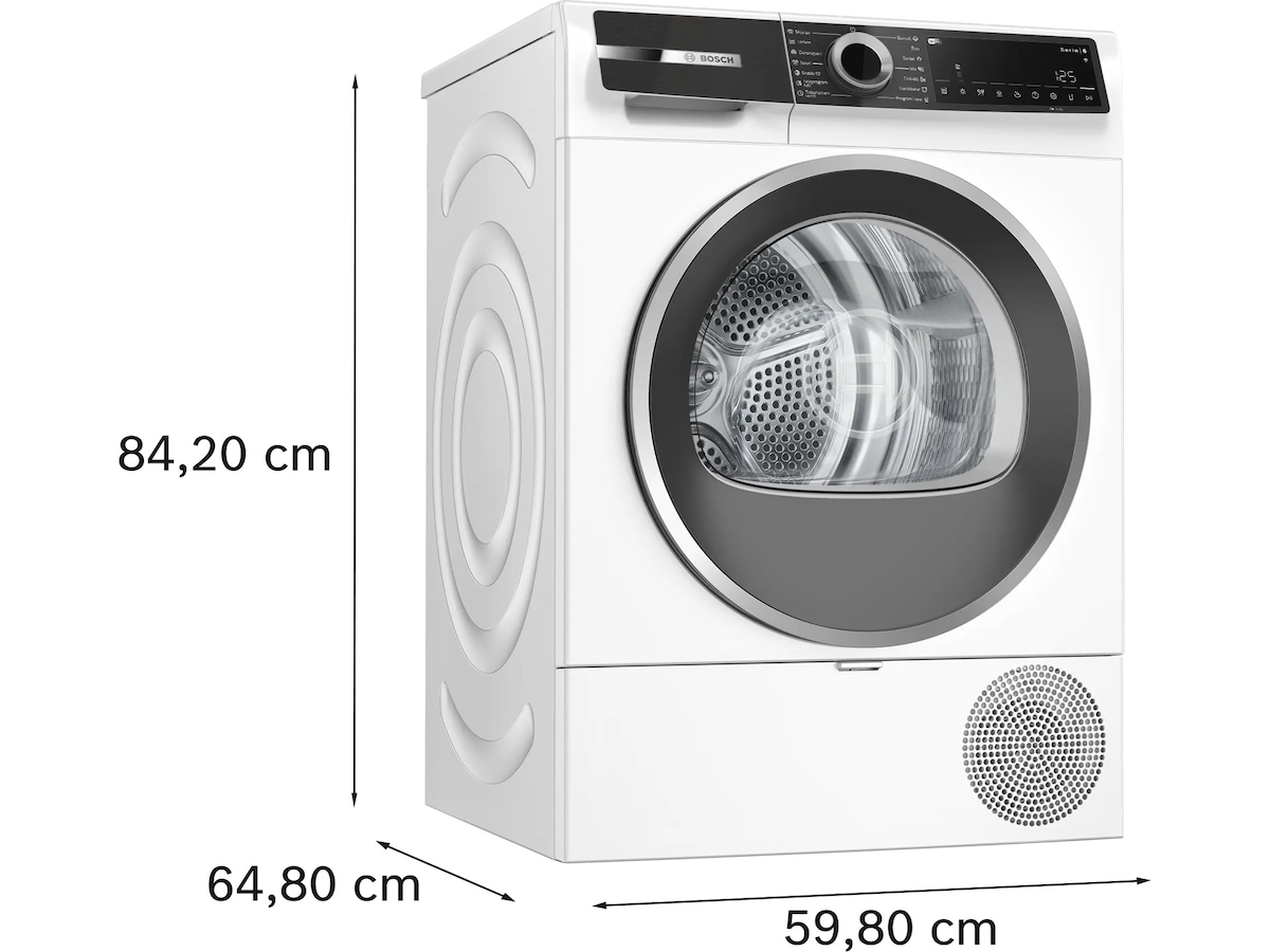 Bosch WQK2420LSN Serie 6 Torktumlare 9 kg (vit) Torktumlare