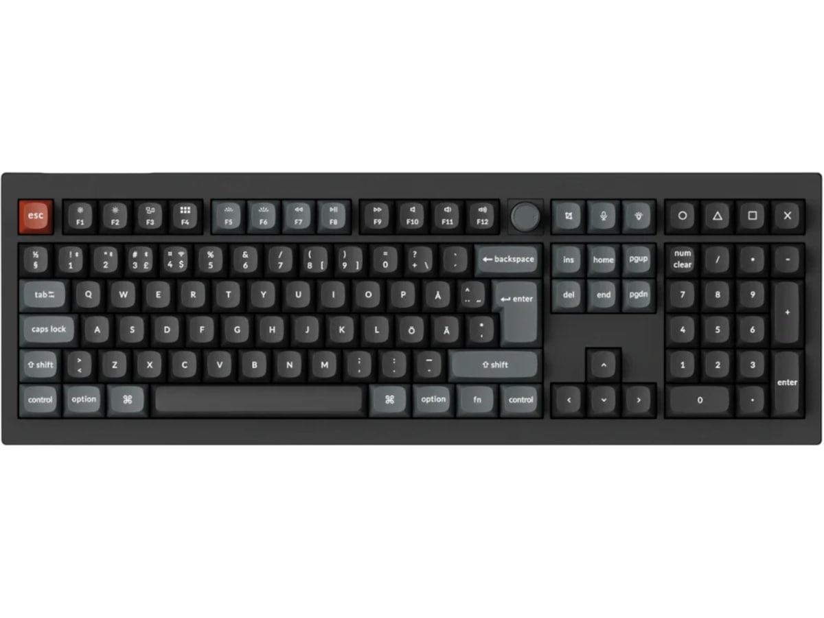 Keychron V6 Ultra 100% 8K Brown Trådlöst gamingtangentbord Gamingtangentbord