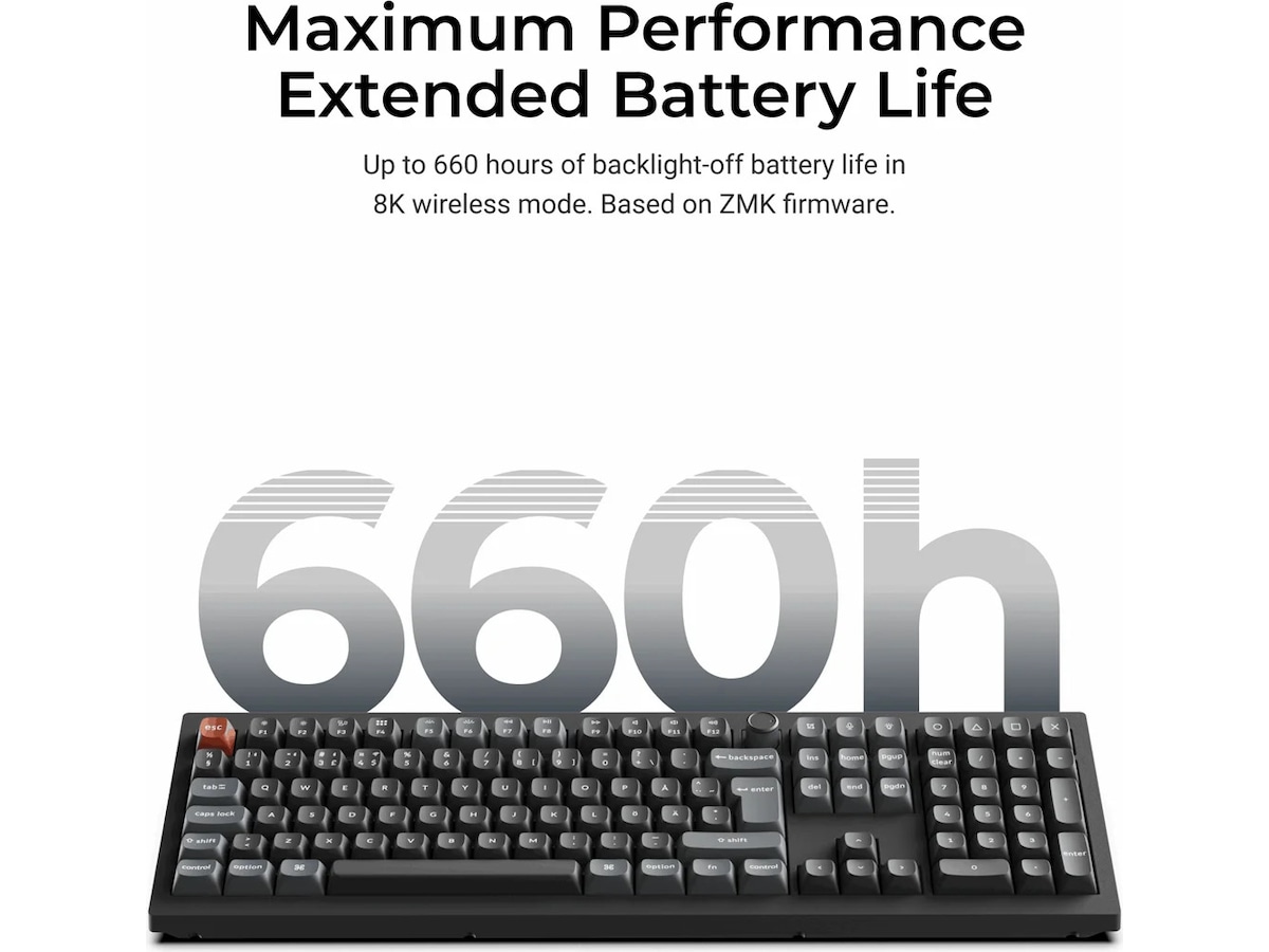 Keychron V6 Ultra 100% 8K Brown Trådlöst gamingtangentbord Gamingtangentbord