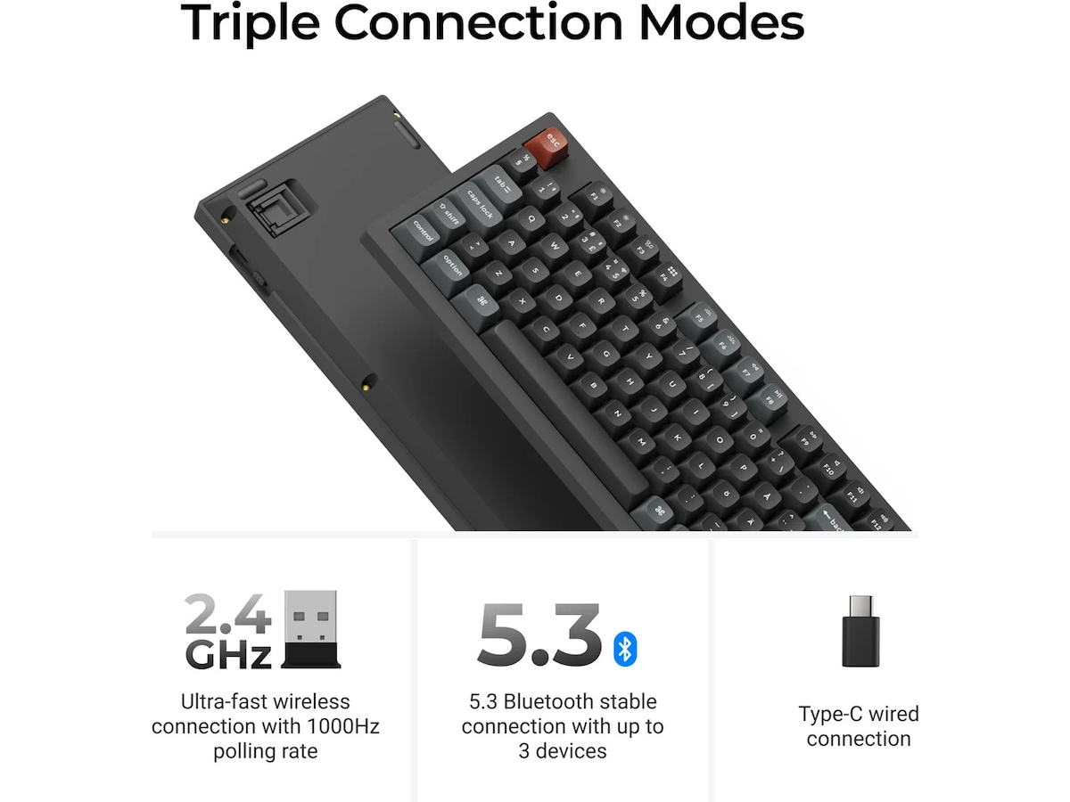 Keychron V6 Ultra 100% 8K Brown Trådlöst gamingtangentbord Gamingtangentbord