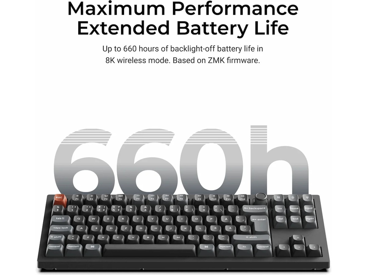 Keychron V3 Ultra 80% 8K Brown Trådlöst gamingtangentbord Gamingtangentbord