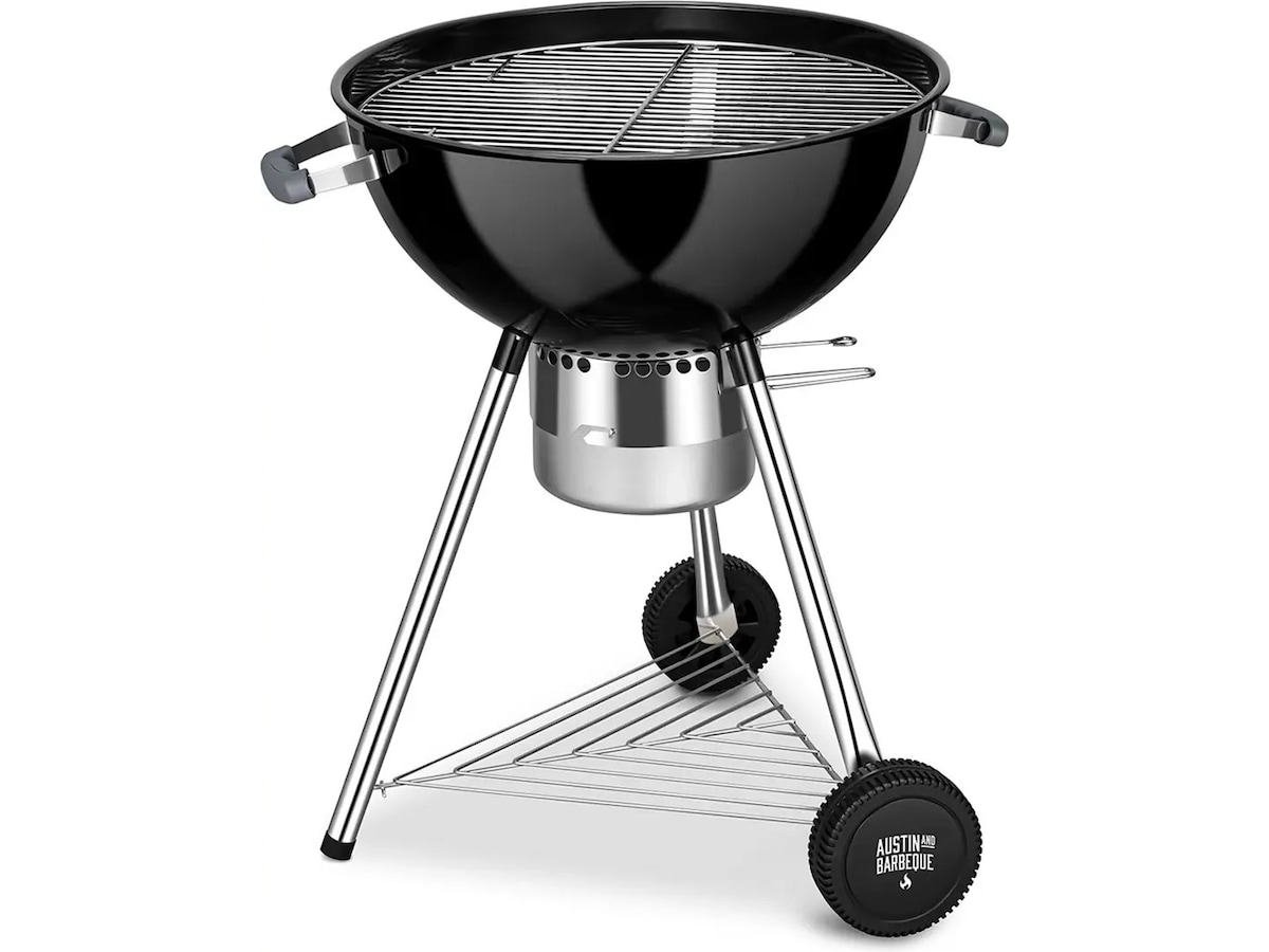 Austin and Barbeque Stor kolgrill med termometer i rostfritt stål -B-Grade Demo hem & hushåll
