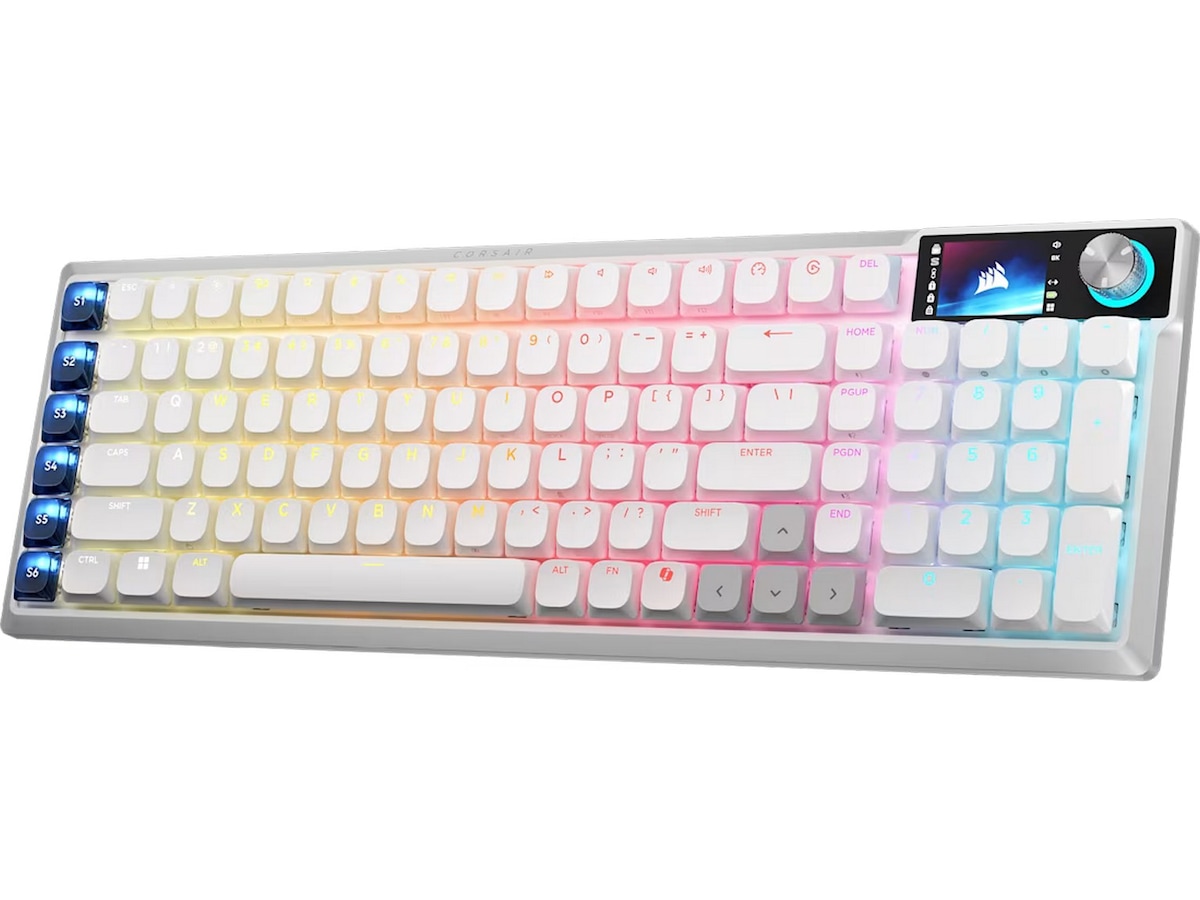 Corsair Vanguard Air 99 trådlöst gamingtangentbord (vit) -B-Grade Demo tangentbord