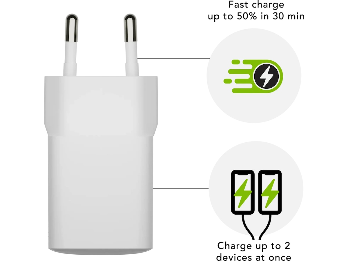 dbramante1928 re-charge Pro Väggladdare - Bulk (vit) Mobilladdare