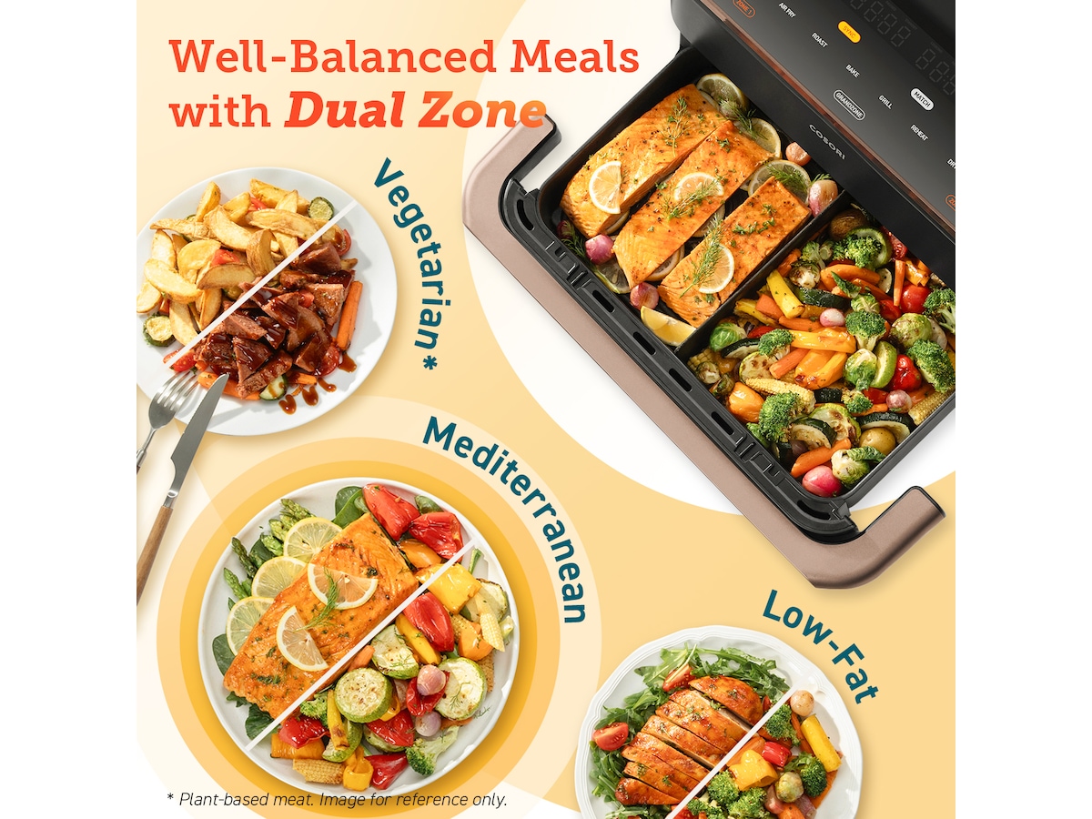 Cosori Dual Blaze TwinFry Ceramic 10 L Smart Air Fryer Airfryer