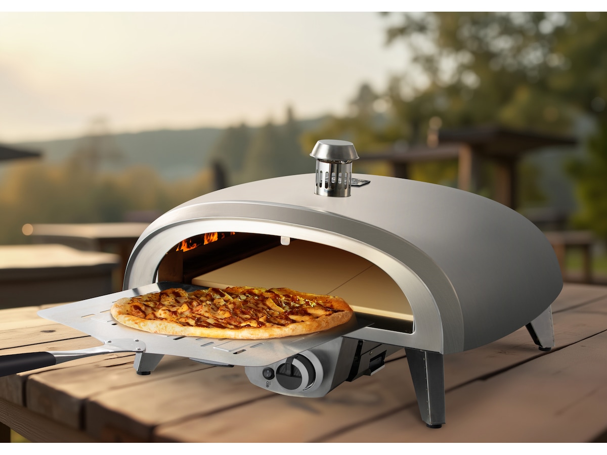 Gasolpizzaugn 8kW 45cm rostfritt stål -B-Grade Demo hem & hushåll
