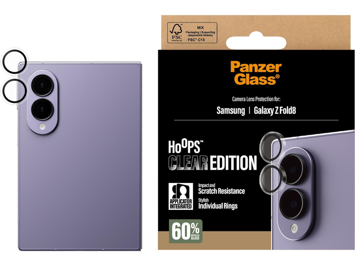 PanzerGlass Galaxy Z Fold 8 Hoops Linsskydd Skärmskydd