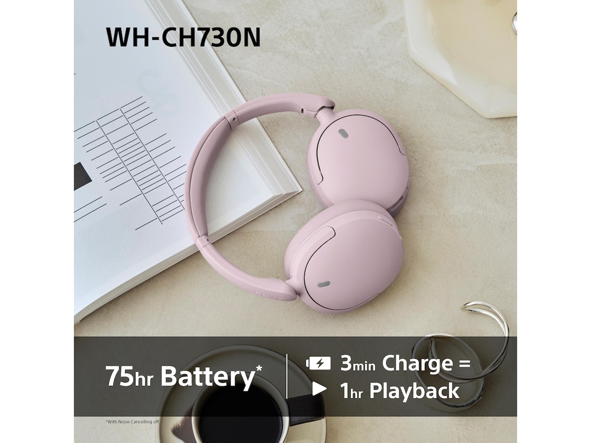 Sony WH-CH730N trådlösa brusreducerande hörlurar (svart) Hörlurar